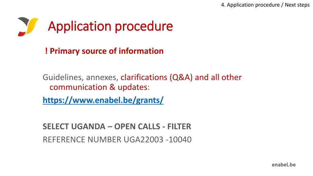 4 application procedure next steps 3