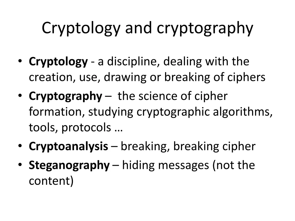 cryptology and cryptography