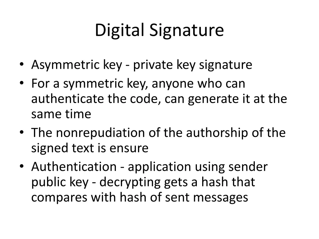 digital signature