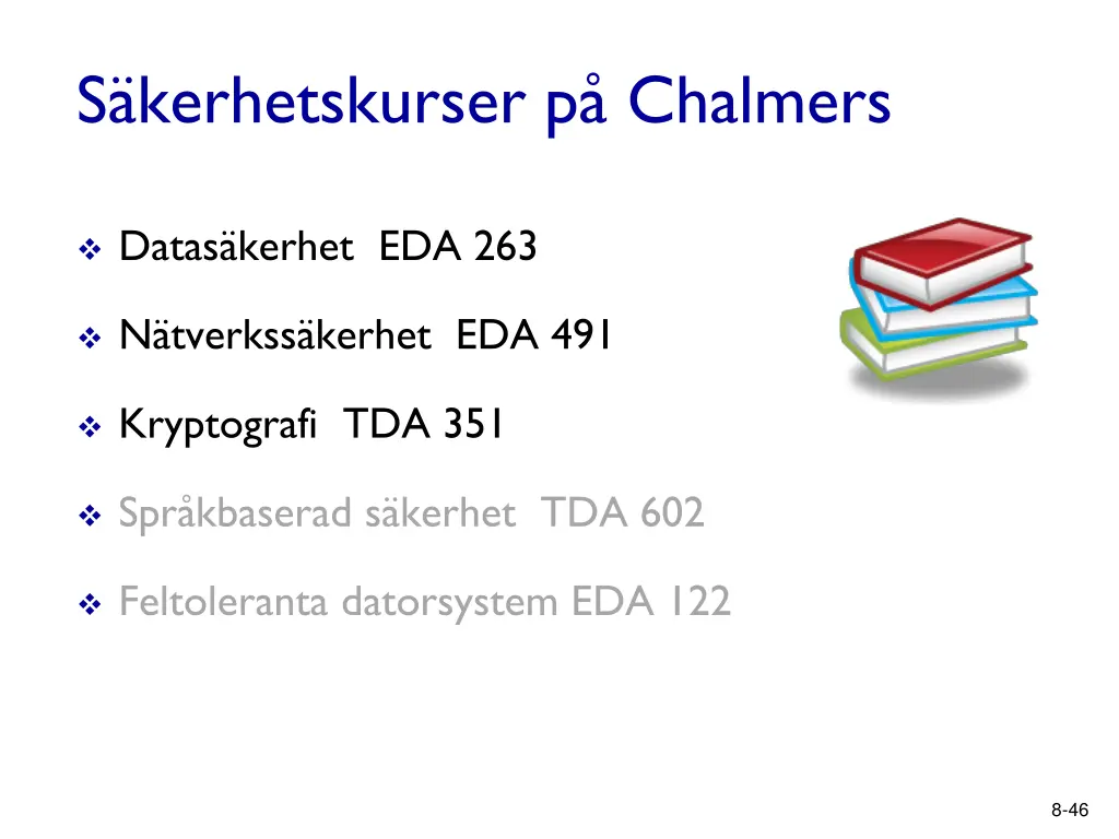 s kerhetskurser p chalmers