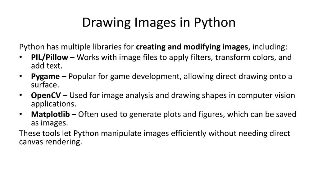 drawing images in python