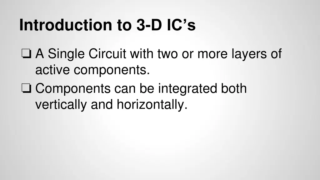 introduction to 3 d ic s