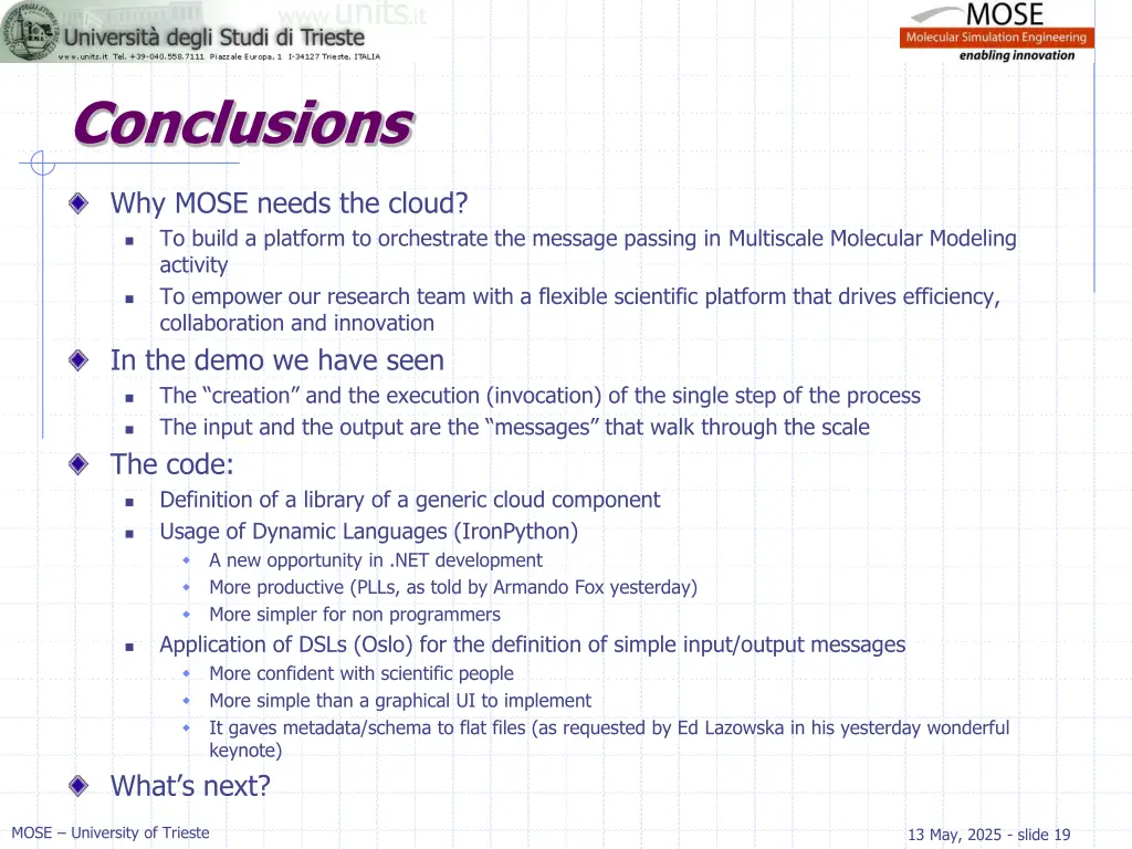 conclusions