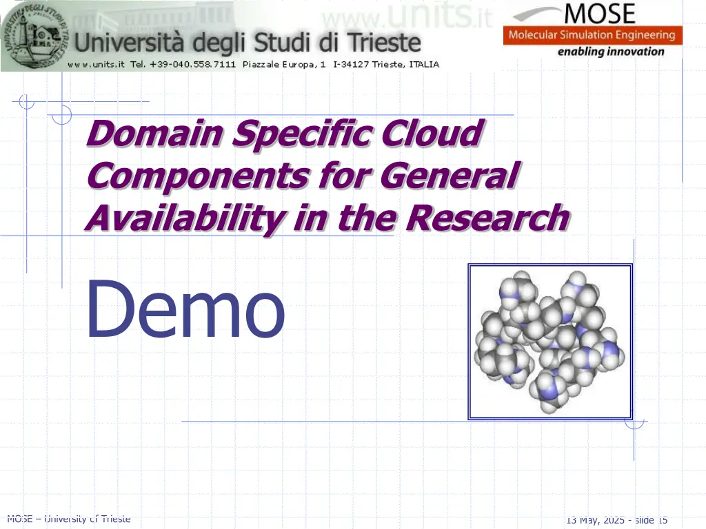 domain specific cloud components for general 1