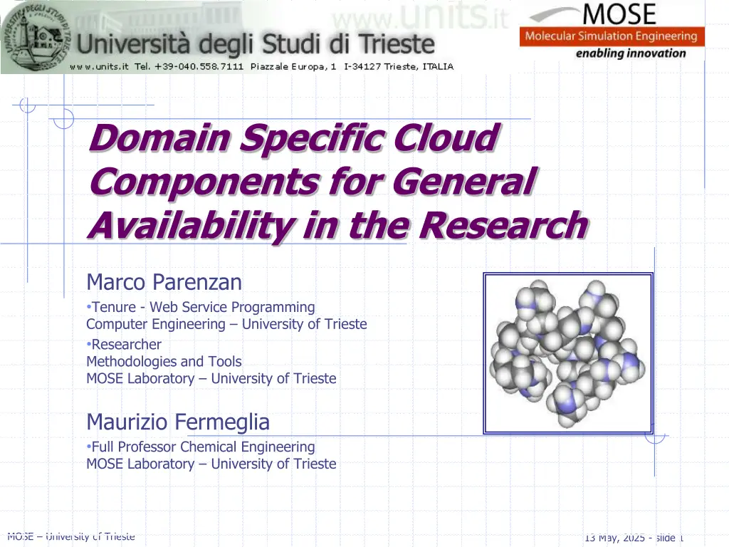 domain specific cloud components for general