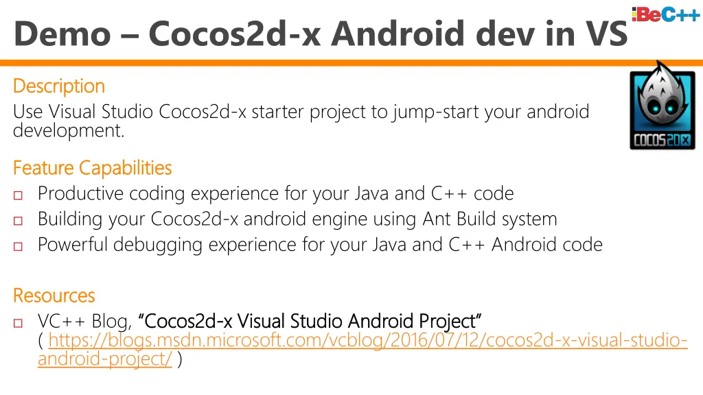 demo cocos2d x android dev in vs