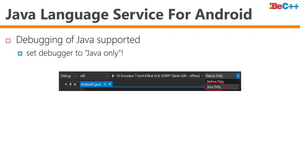 java language service for android 1