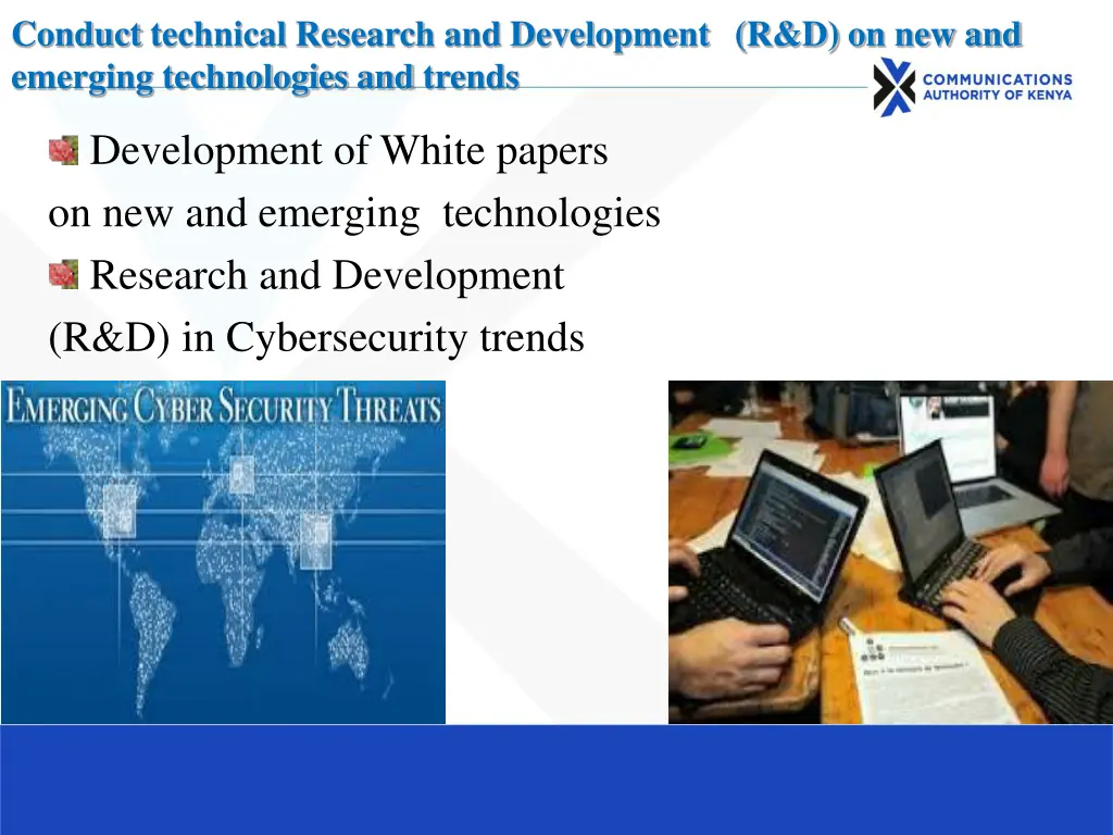 conduct technical research and development 1