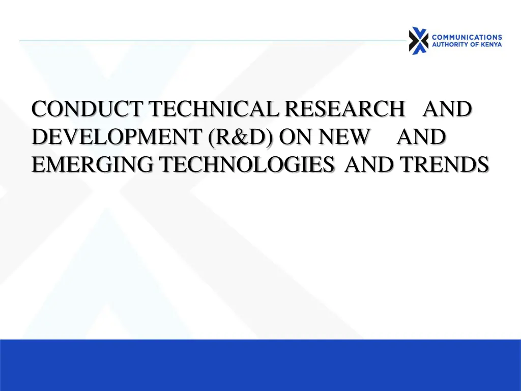 conduct technical research and development