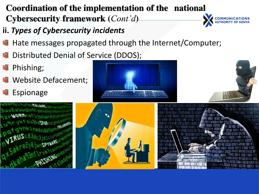 coordination of the implementation 1
