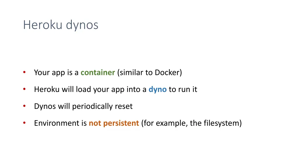 heroku dynos