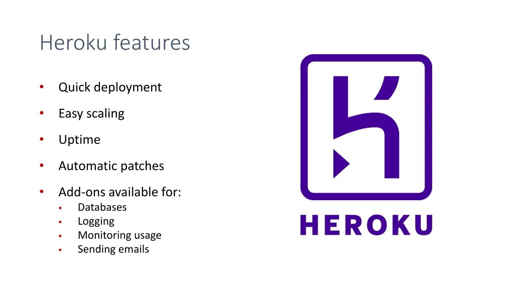 heroku features