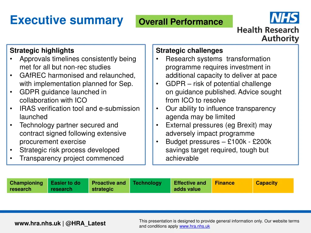 executive summary