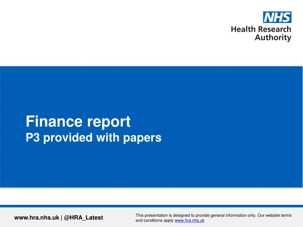 finance report p3 provided with papers