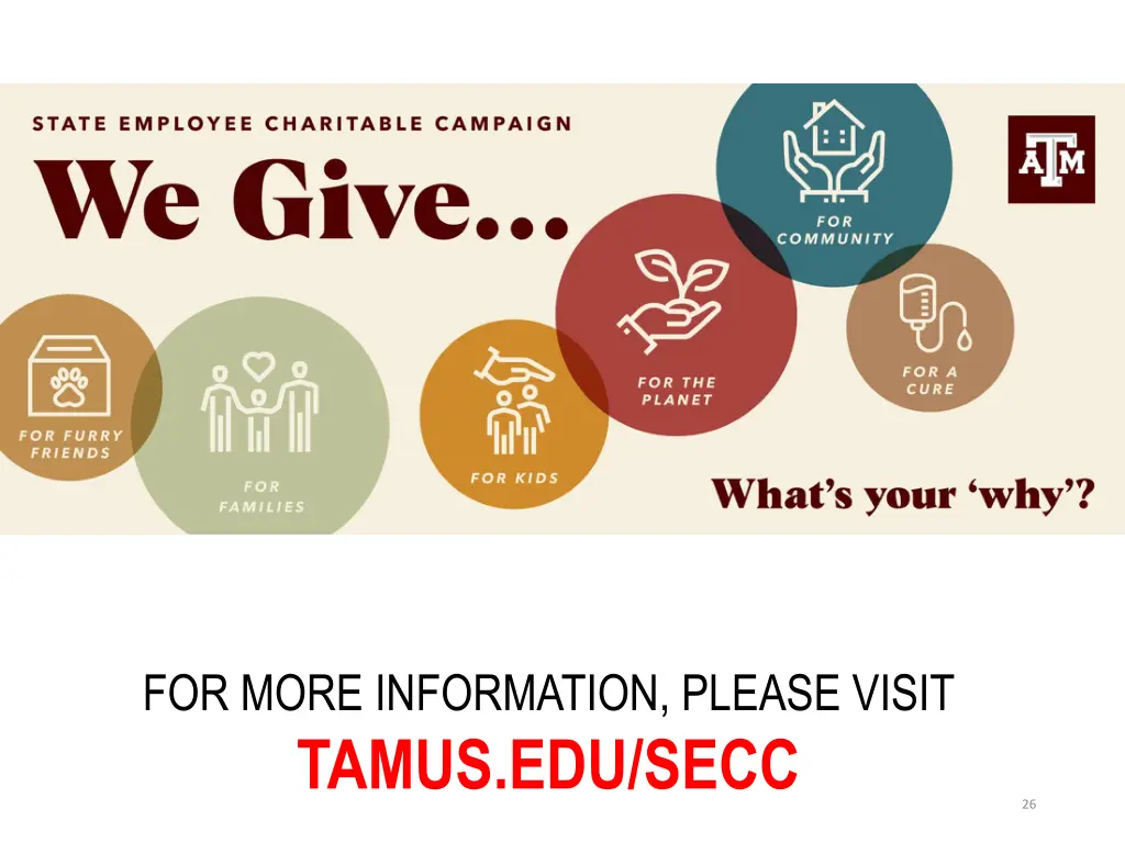 for more information please visit tamus edu secc