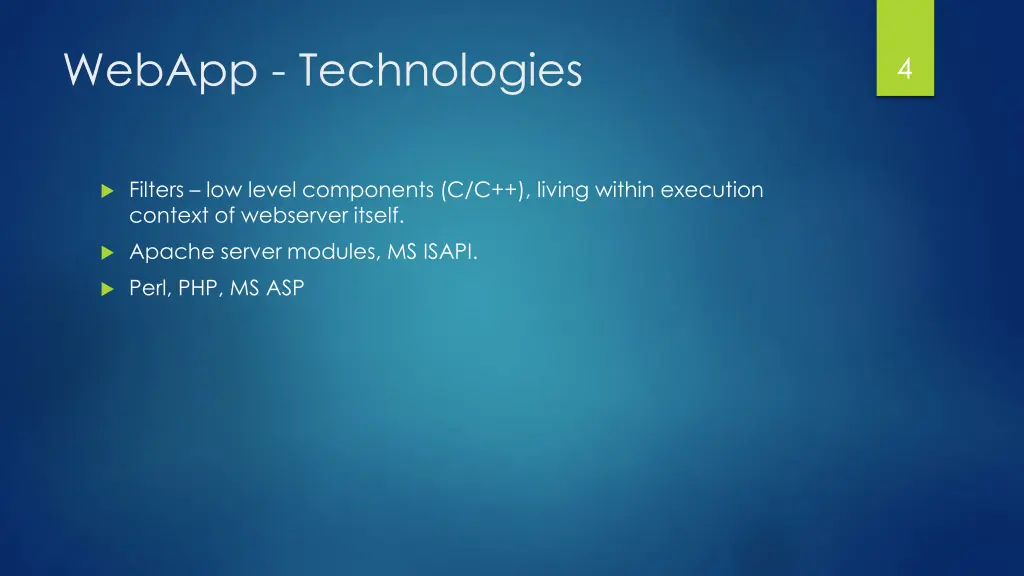 webapp technologies 1