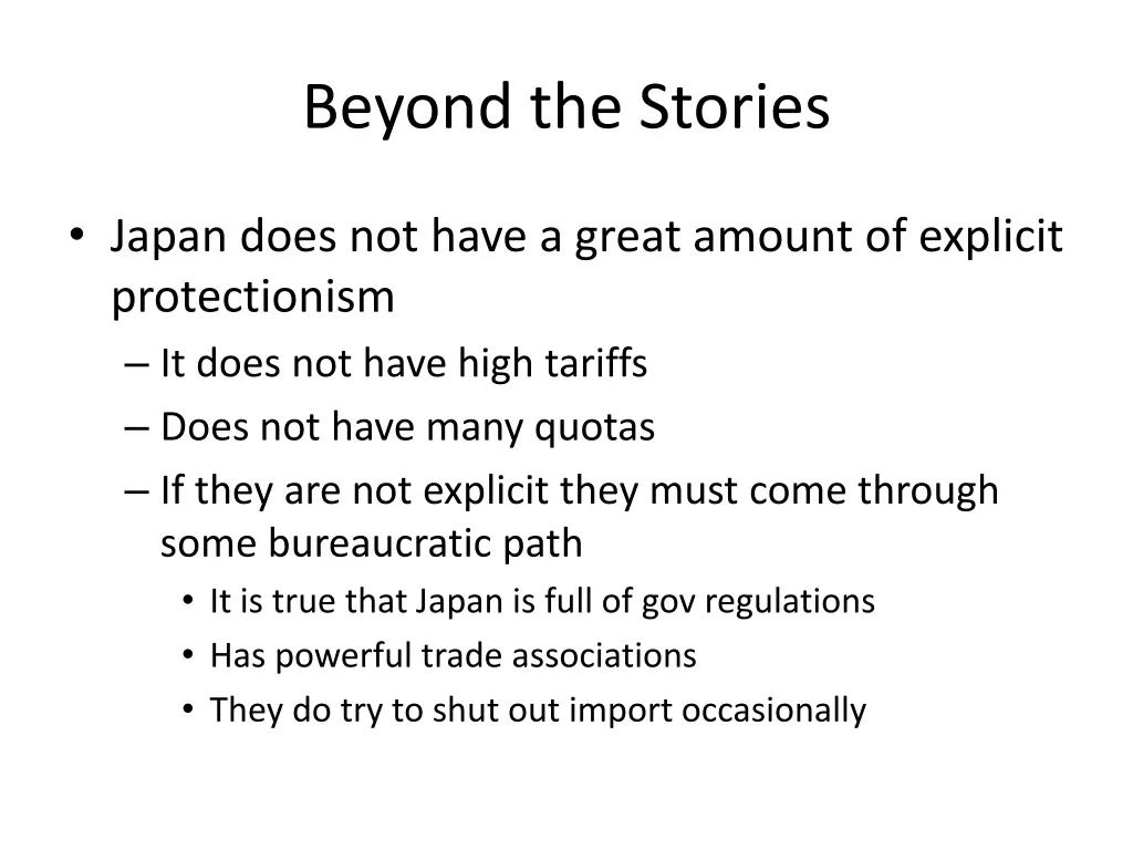 beyond the stories