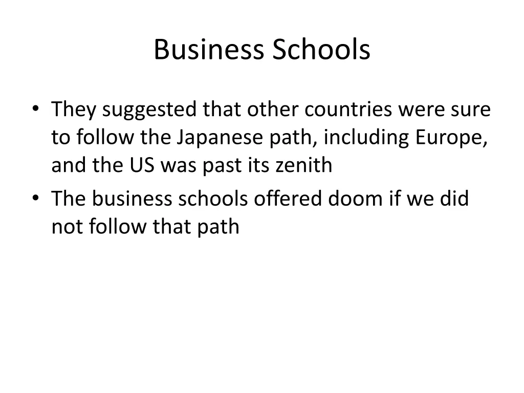 business schools