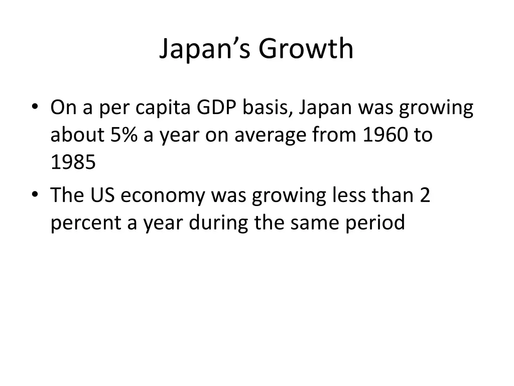 japan s growth