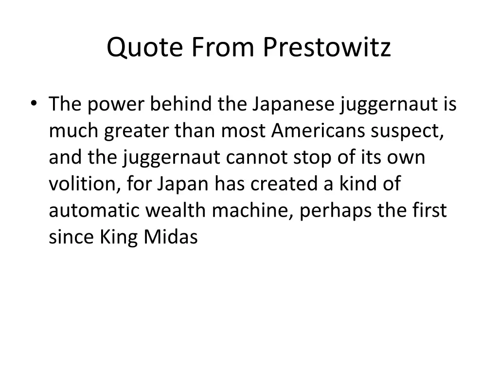 quote from prestowitz