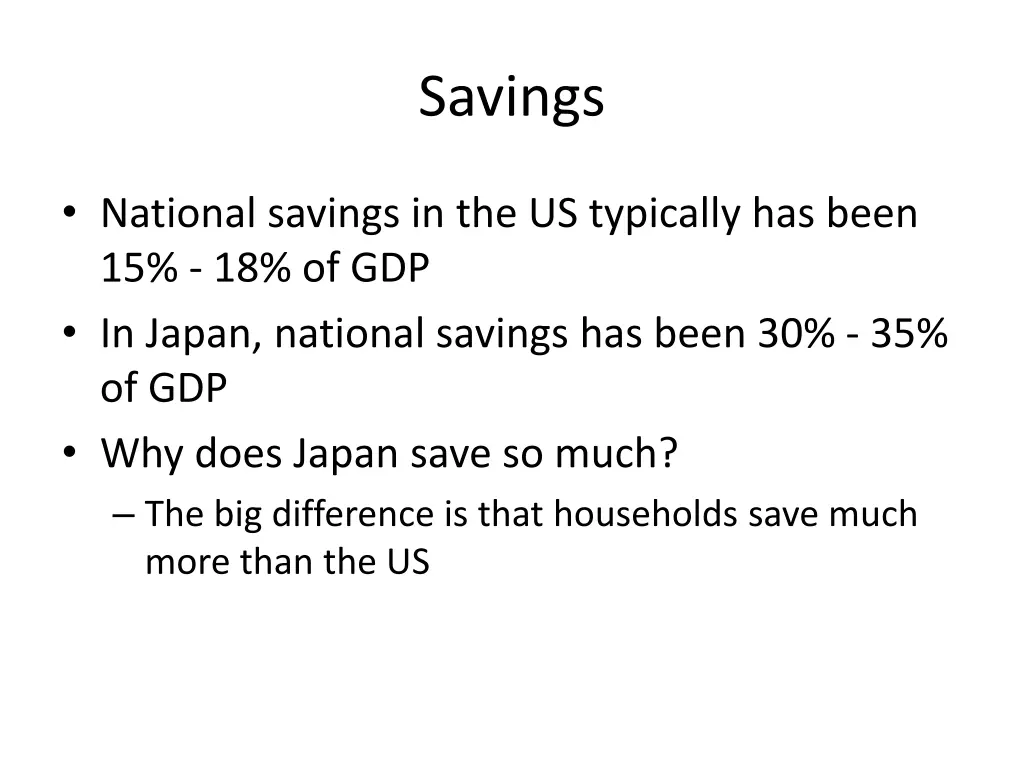 savings