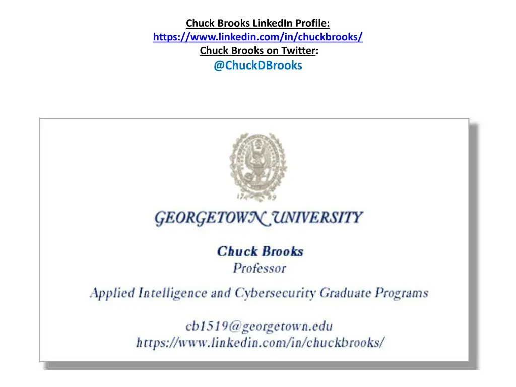 chuck brooks linkedin profile https www linkedin 1