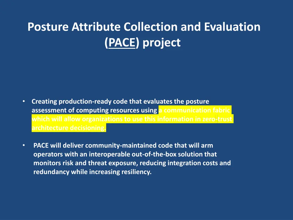 posture attribute collection and evaluation pace