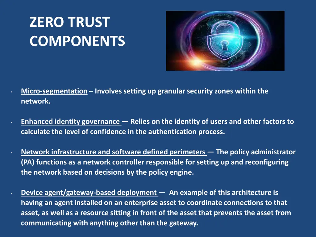zero trust components