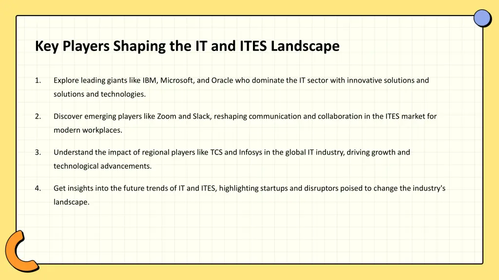 key players shaping the it and ites landscape 1