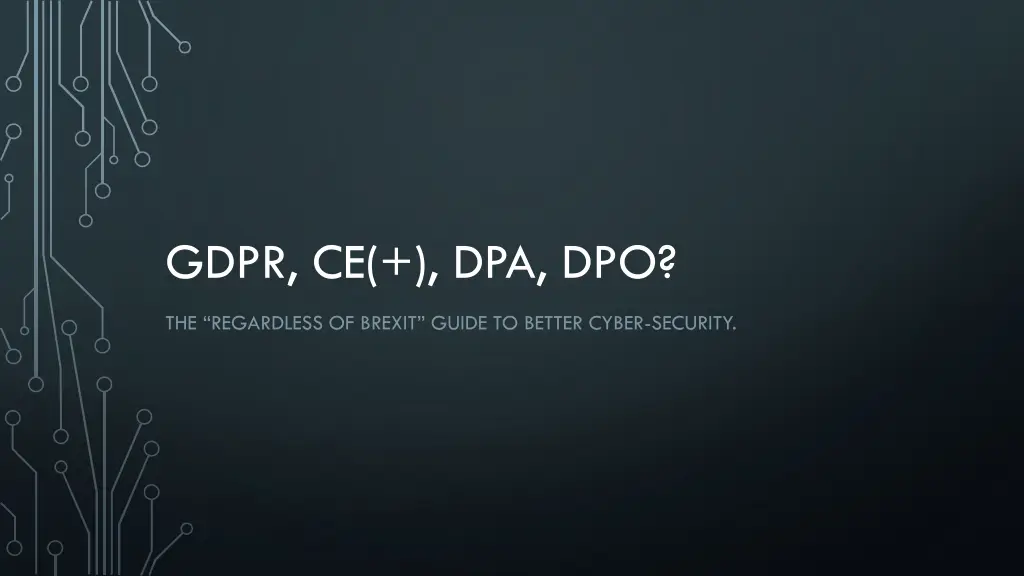 gdpr ce dpa dpo