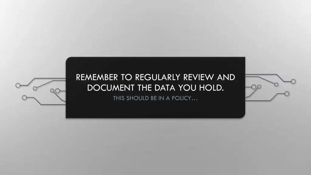 remember to regularly review and document