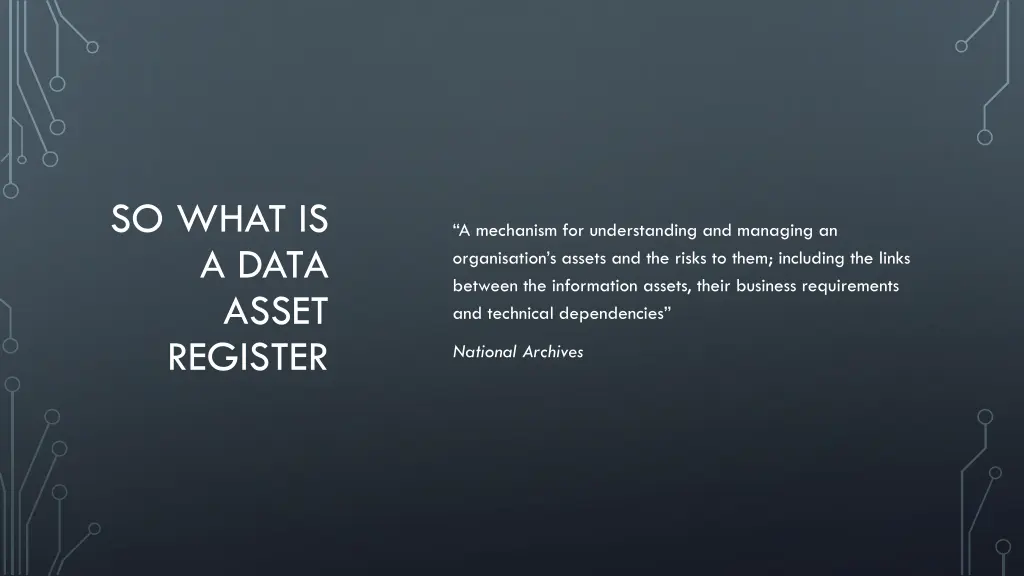 so what is a data asset register