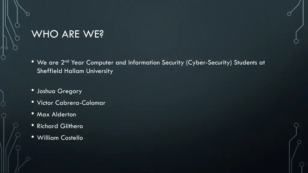 who are we