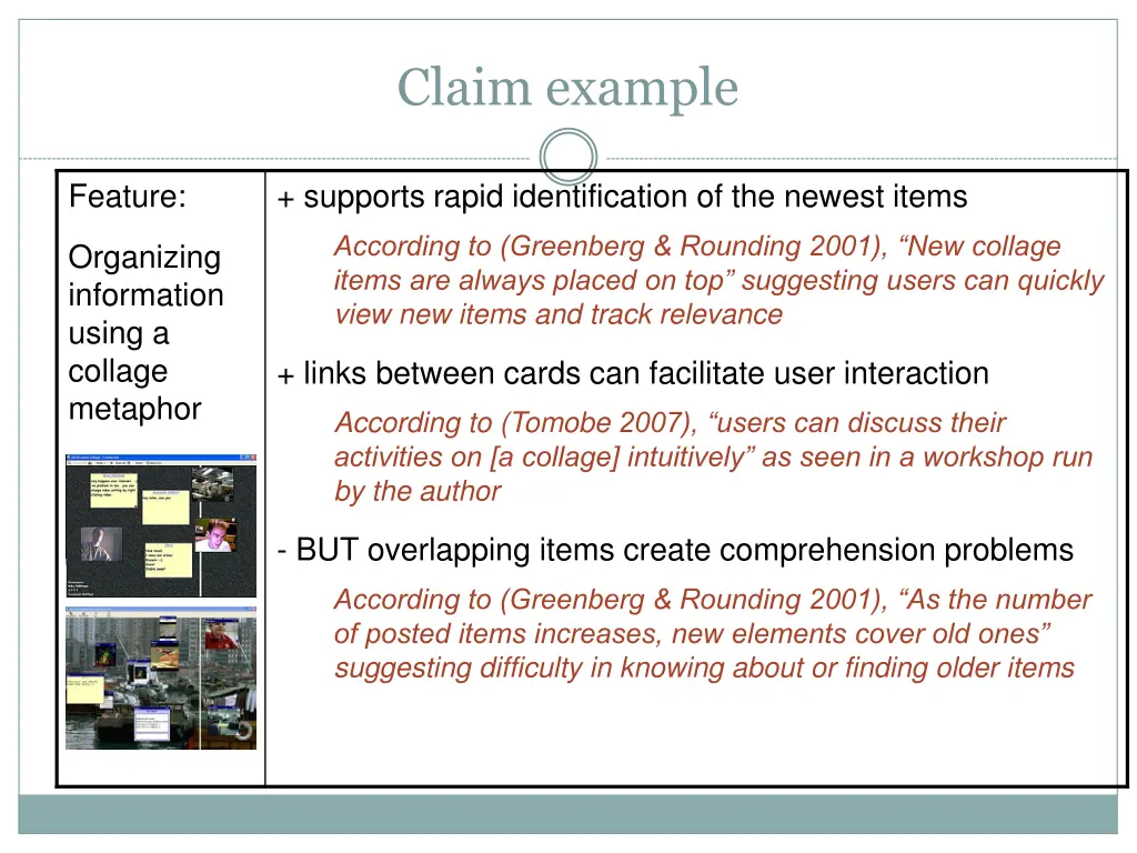 claim example