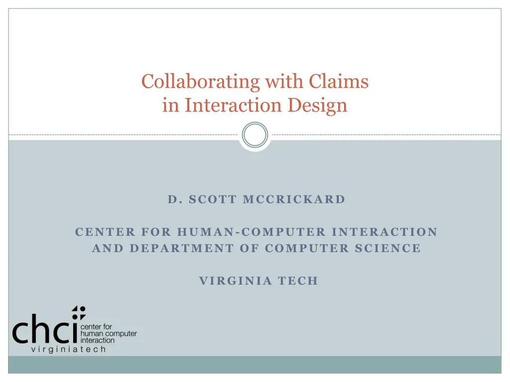 collaborating with claims in interaction design