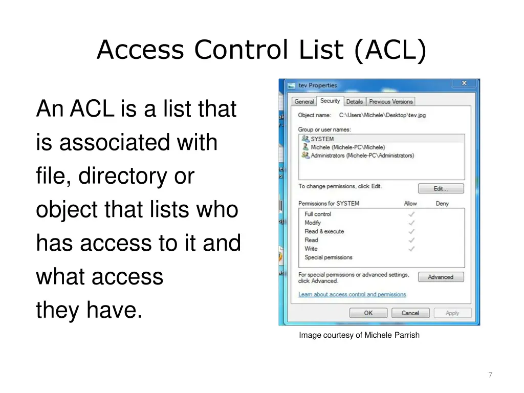 access control list acl