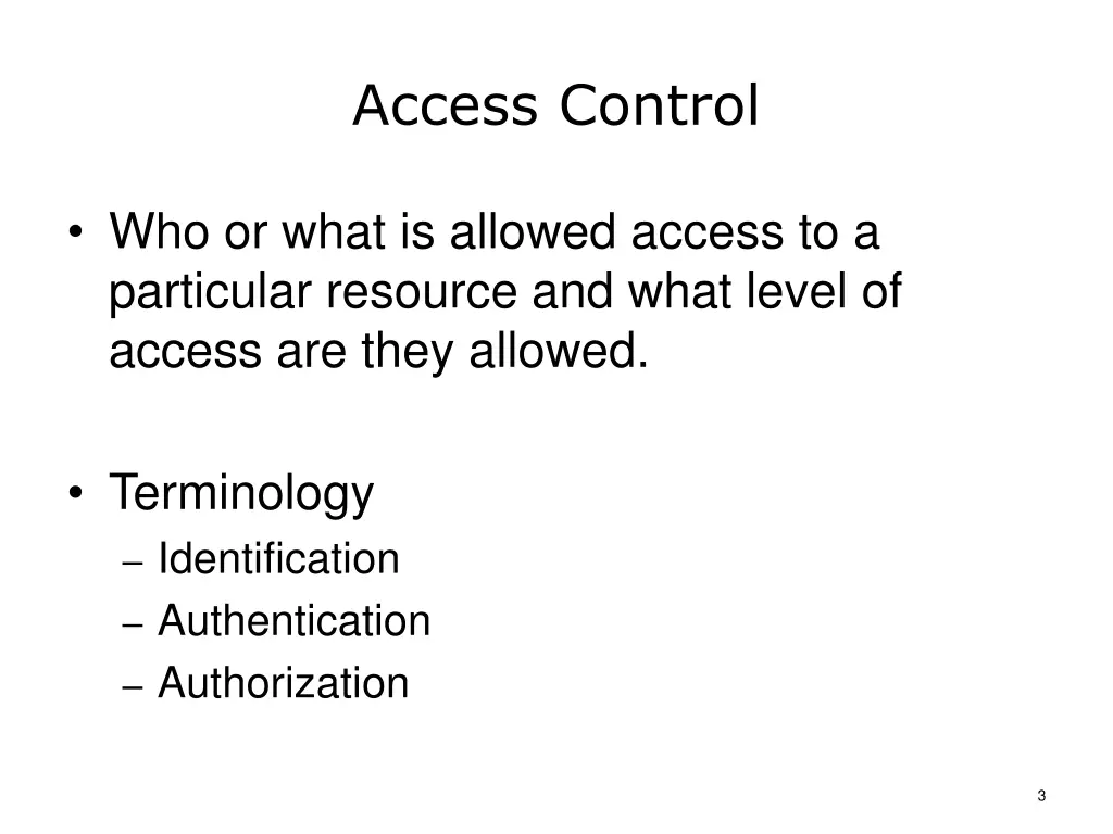 access control