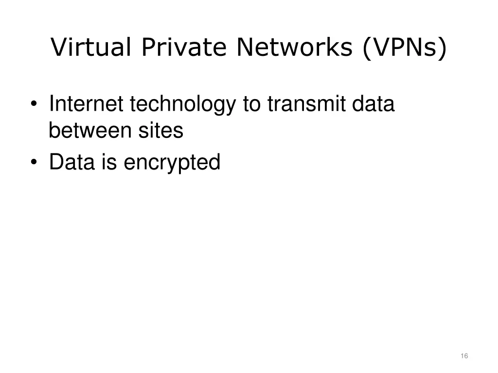virtual private networks vpns