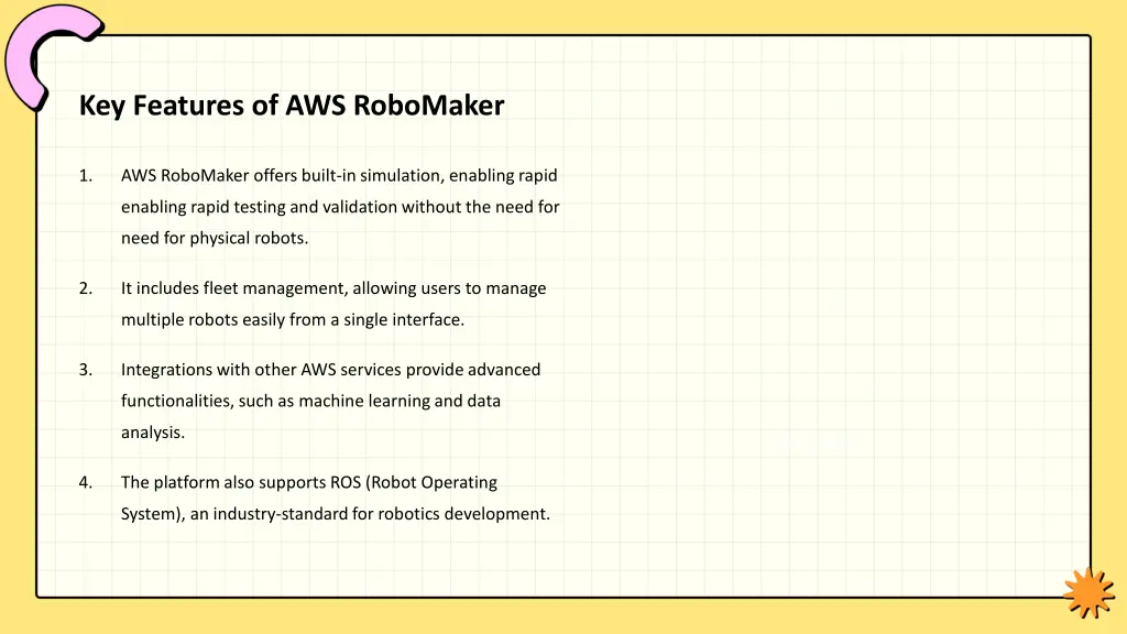 key features of aws robomaker