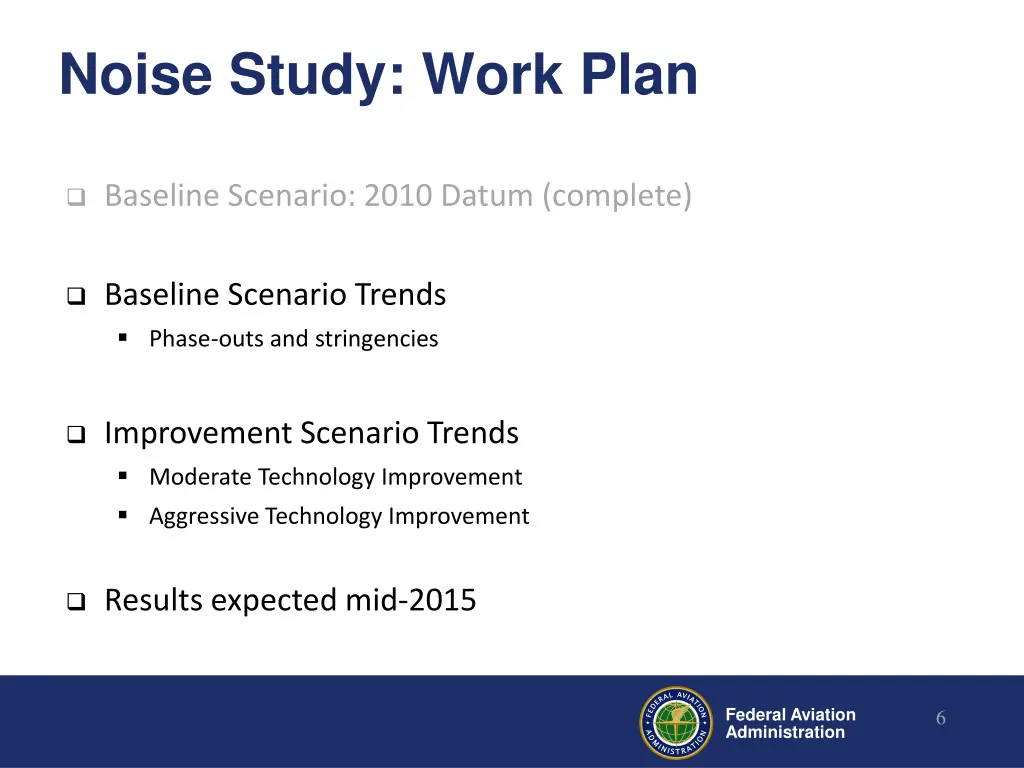 noise study work plan