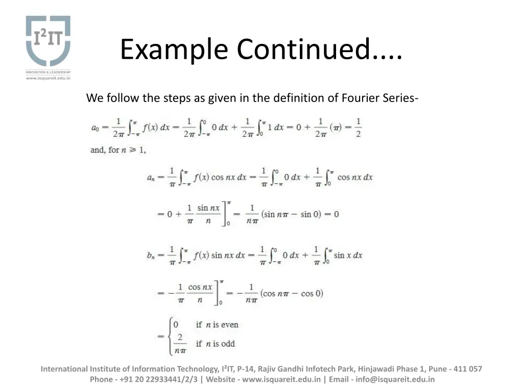 example continued