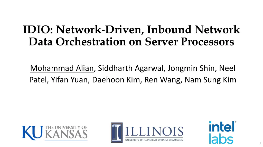 idio network driven inbound network data