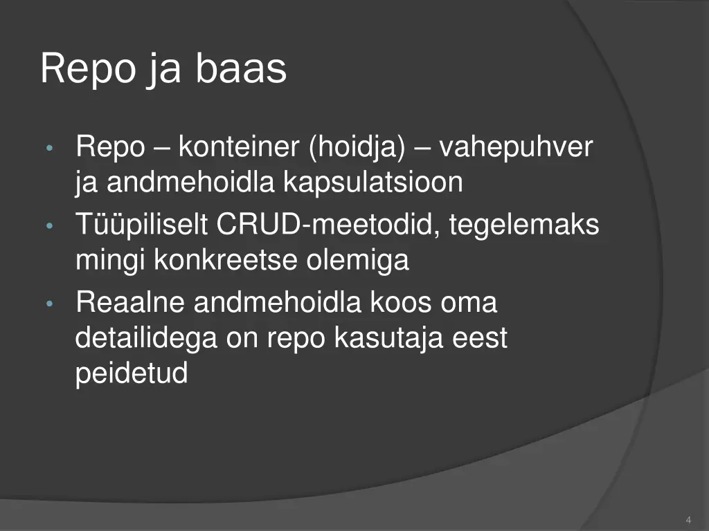 repo ja baas