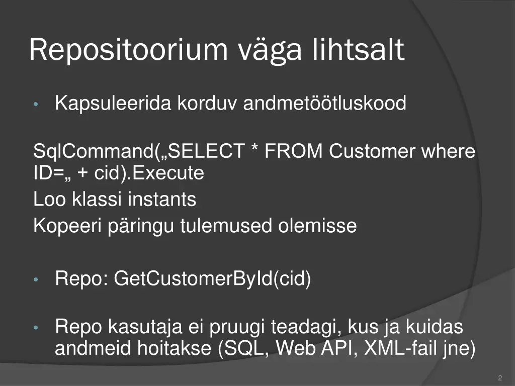repositoorium v ga lihtsalt
