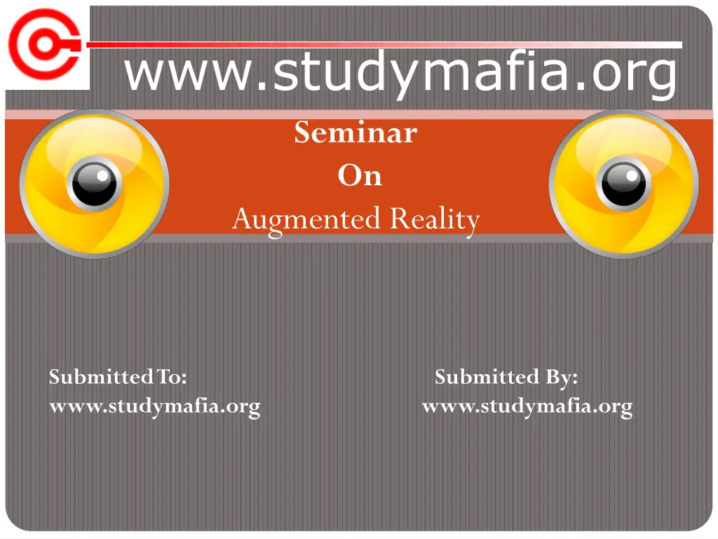 www studymafia org seminar on augmented reality