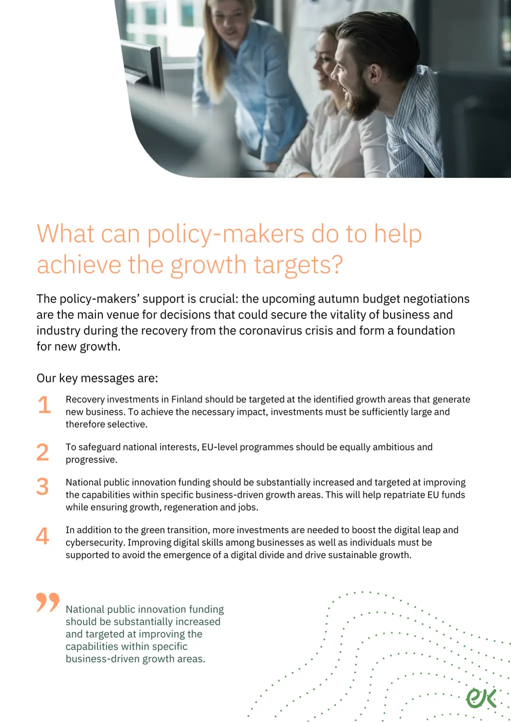 what can policy makers do to help achieve