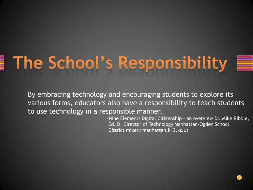 the school s responsibility