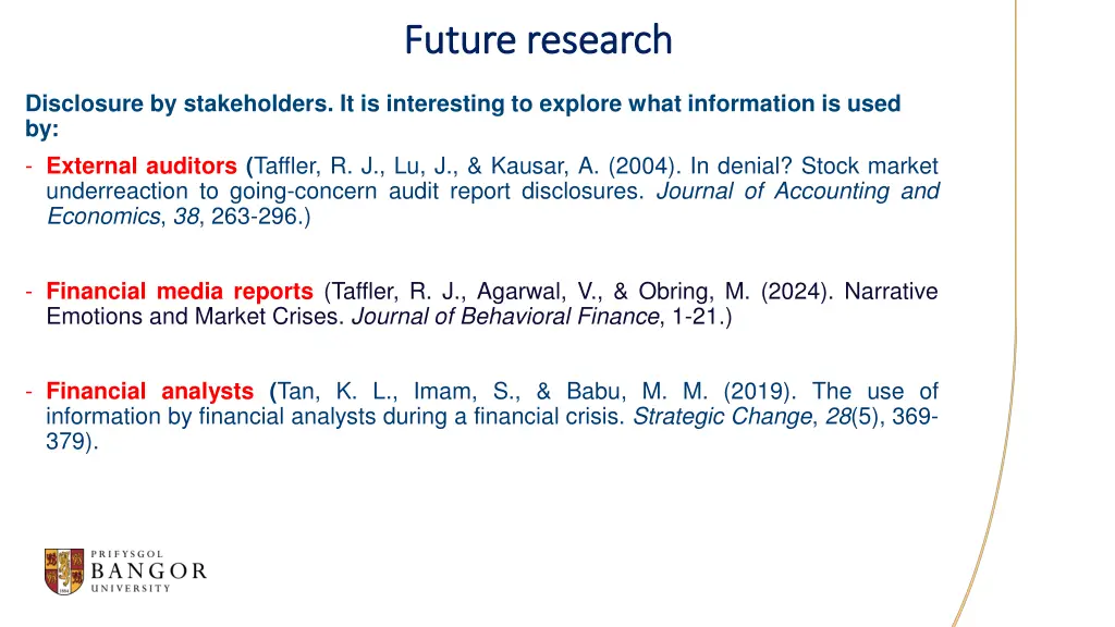 future research future research 8