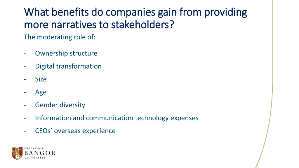 what benefits do companies gain from providing 1