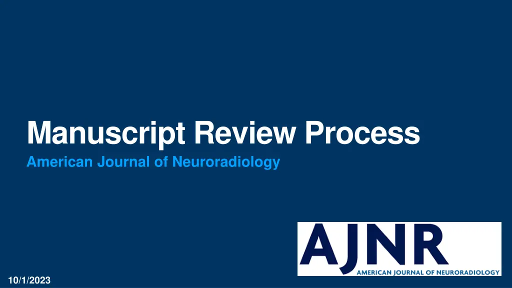 manuscript review process american journal